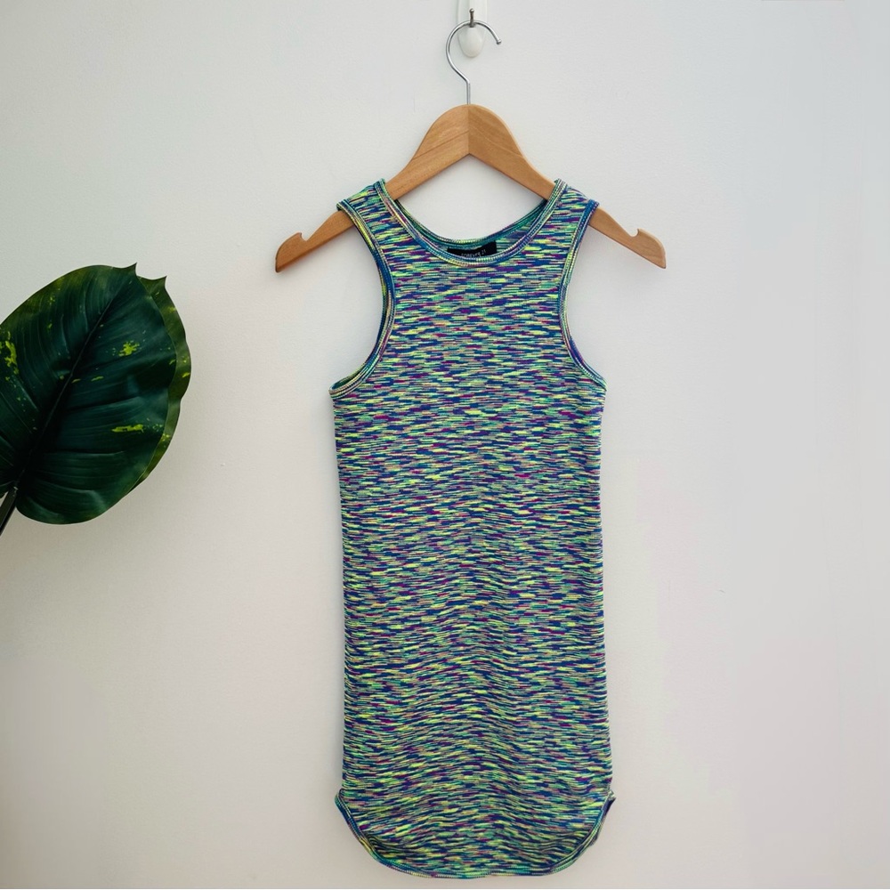 FOREVER 21 | Ribbed Multicolor Tank Dress Size Medium